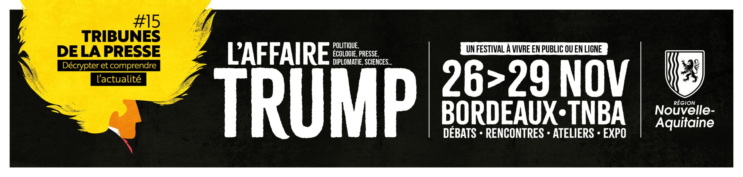 Tribunes de la presse 2025, l'affaire Trump
